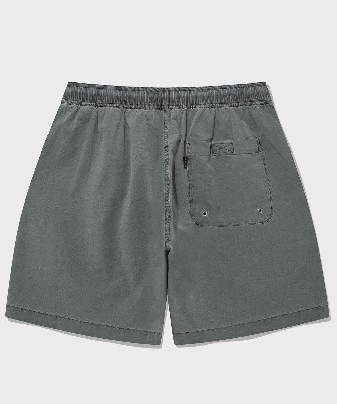 SP COTTON WASHING SHORTS-CHARCOAL
