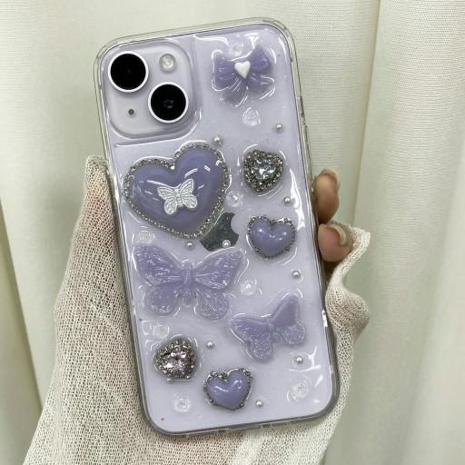 7월신상할인💜보라키치 나비레진케이스 💜