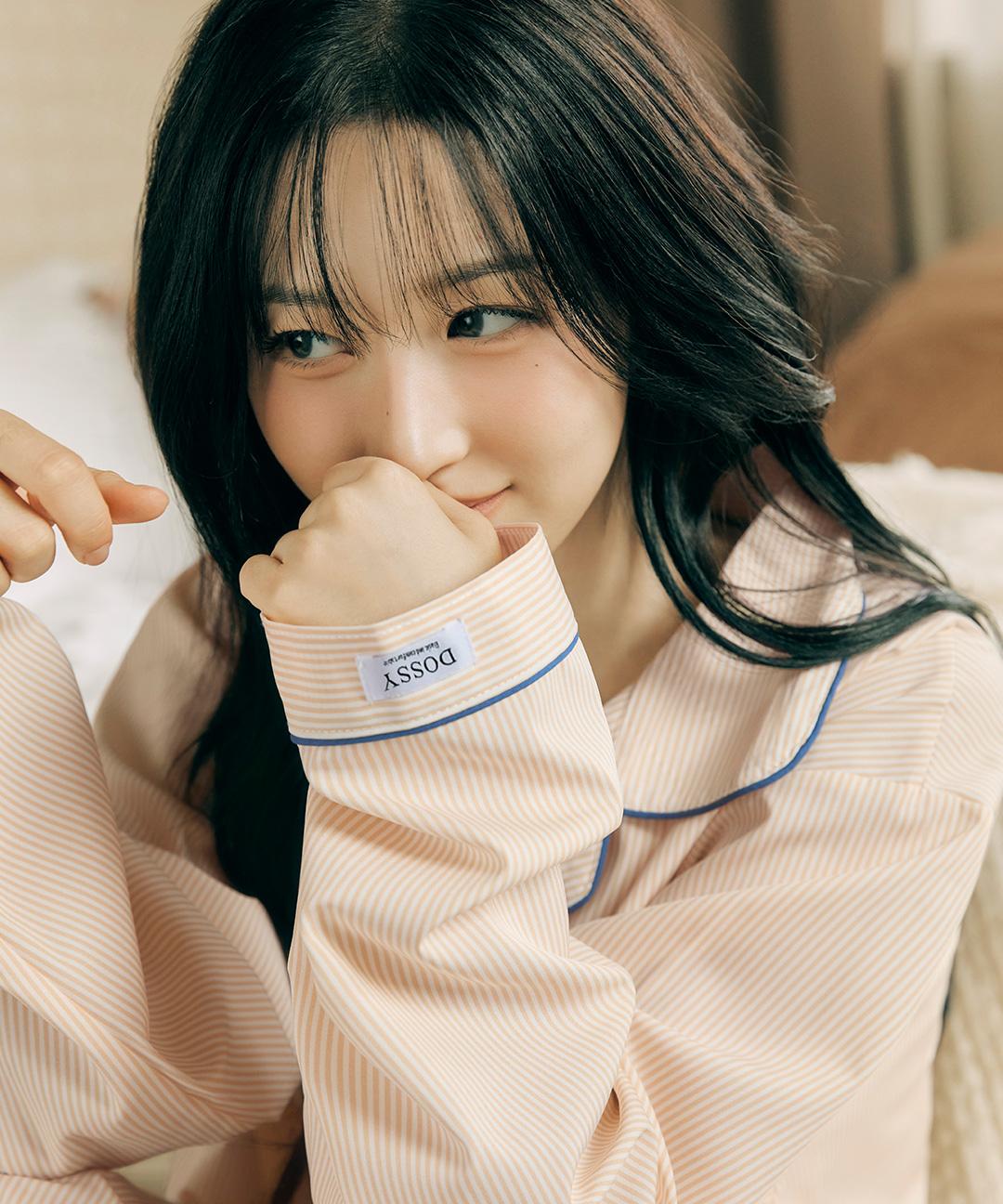 도씨 [직진배송] 실크핏 클린 긴팔 커플 잠옷 세트