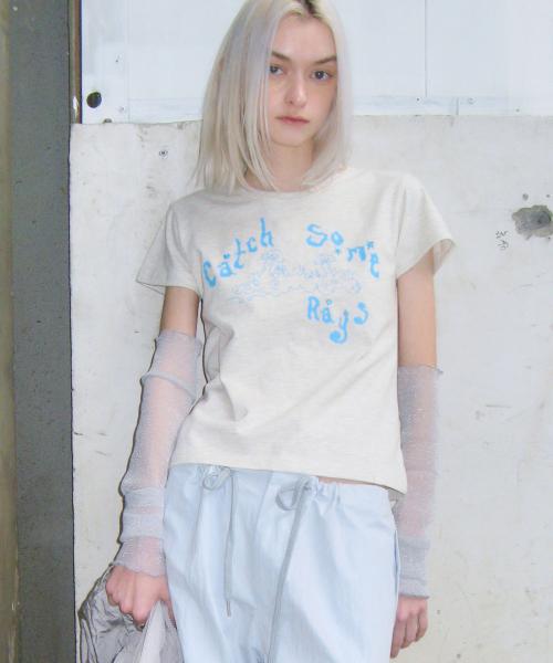 타입서비스(TYPESERVICE)  Catch Embroidery T-Shirt [Oatmeal] - 사이즈 & 후기 | 무신사