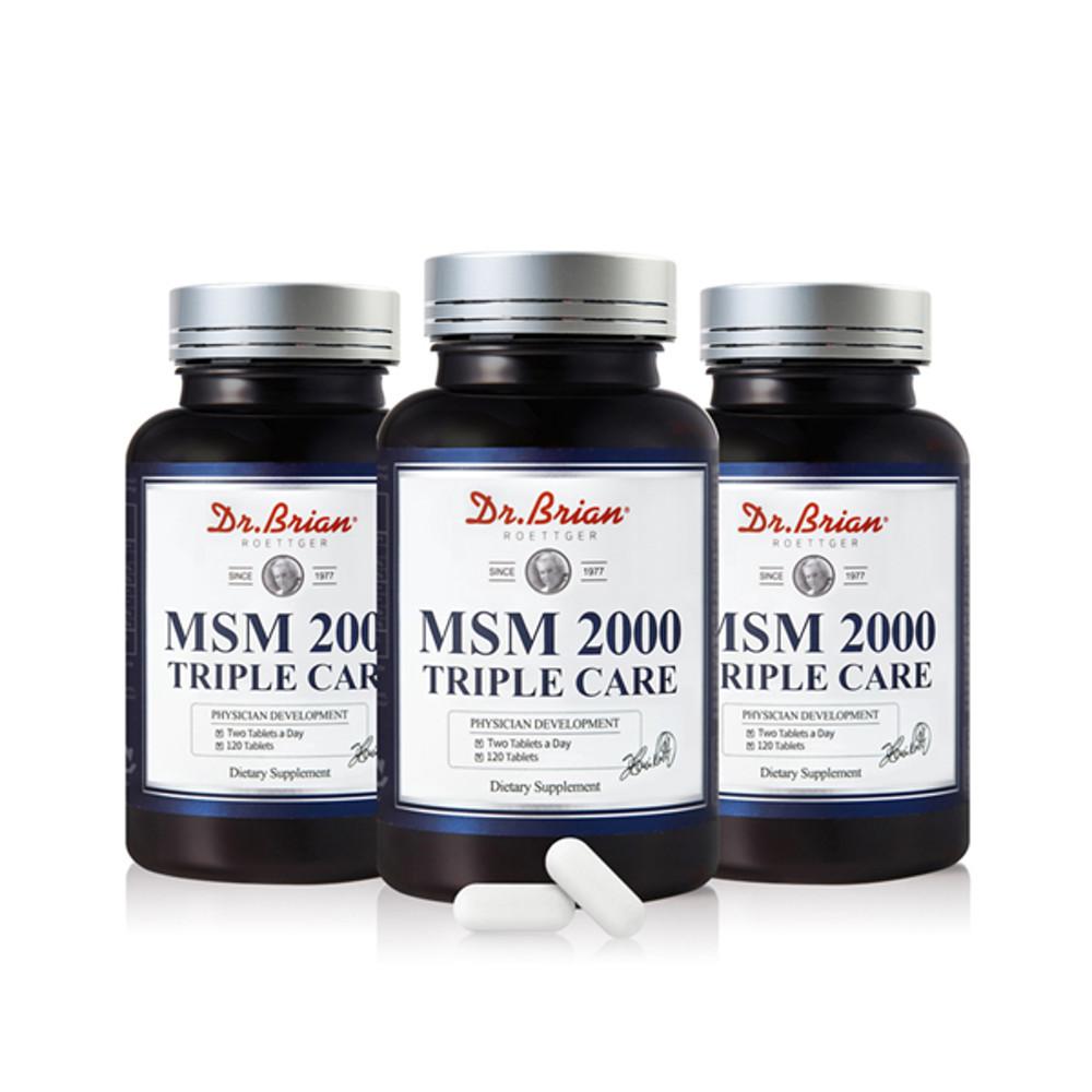 닥터브라이언 관절건강 MSM 2000 트리플케어120정x3ea