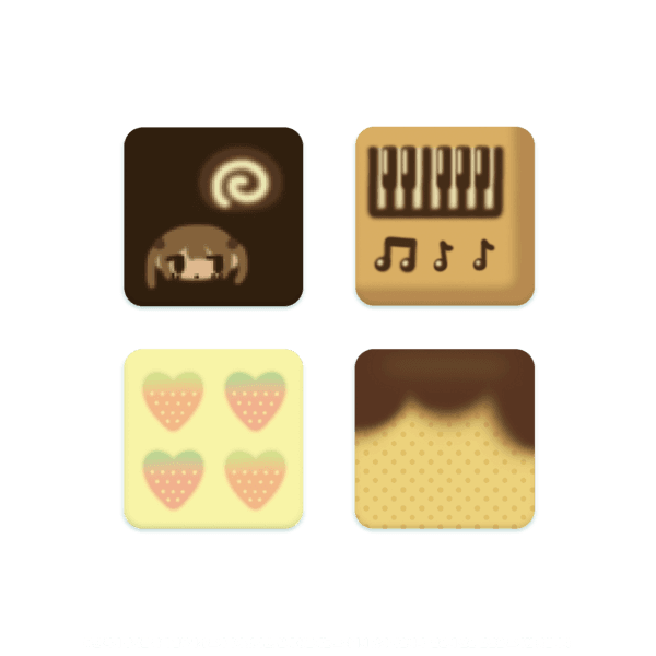 *넷샵한정* (캔뱃지) 스윗츠~사각 핀버튼 뱃지