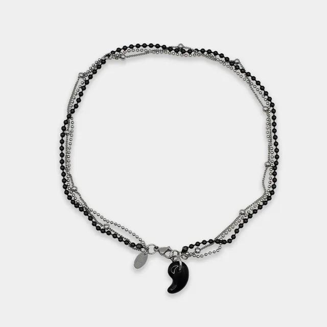 [주문폭주❤] Comma Ball Mix Necklace