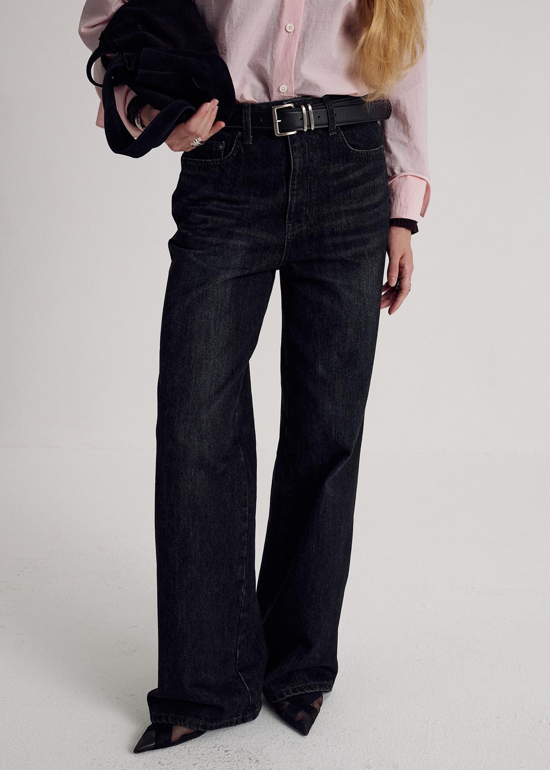 Proper Wide Jean, Black