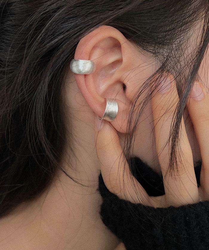 레브드제이 (silver925) 무광 볼드 이어커프