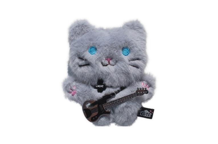 [큐트홈얼론] 락밴드 회색냥이 인형키링