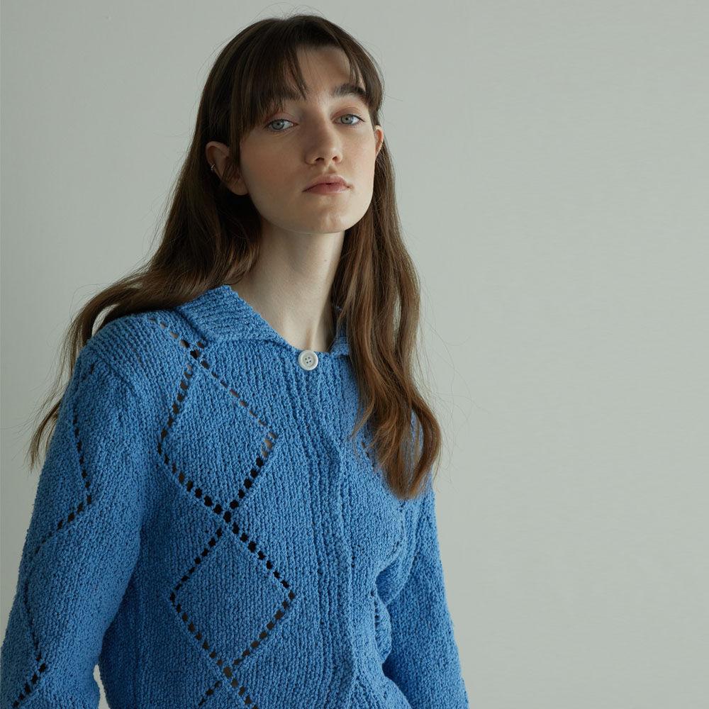 KORI KNIT OUTER (BLUE)