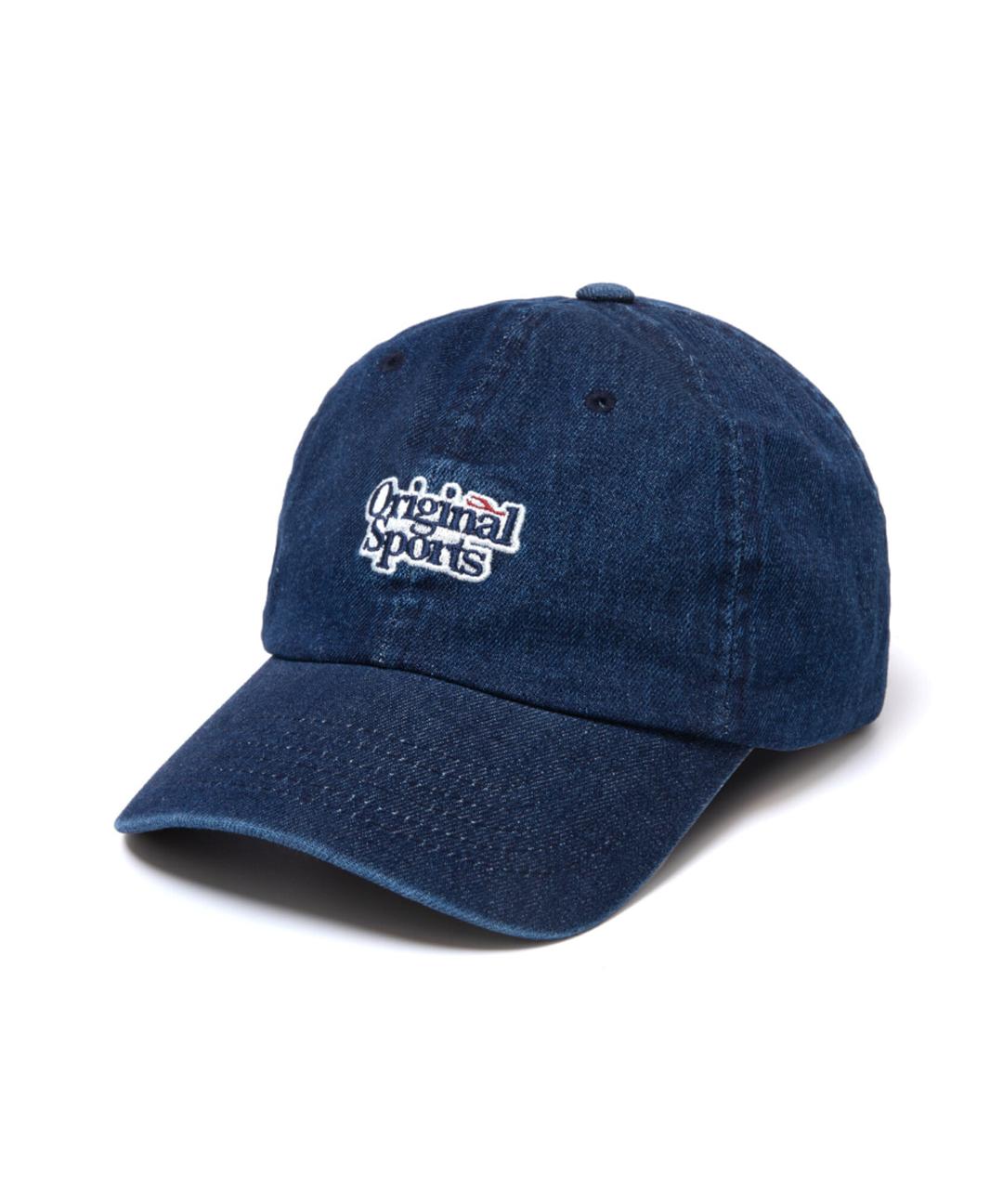LOGO WASHING DENIM CAP NAVY