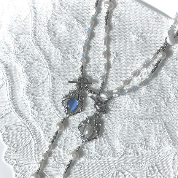 [Shadow of an Angel] 미사보를 거꾸로 쓰고 necklace