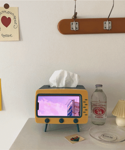 러비더비 티비 휴지 케이스 휴대폰 거치대 인테리어 소품