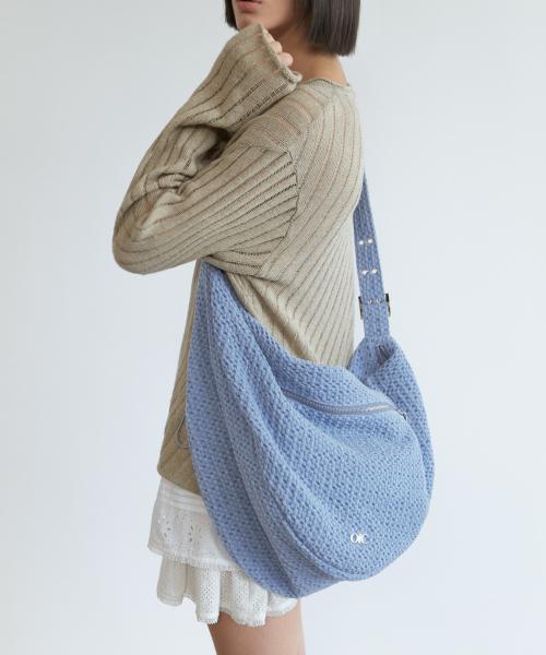 [이에이에 콜라보] 샤샤 데님 빅 백 라이트블루