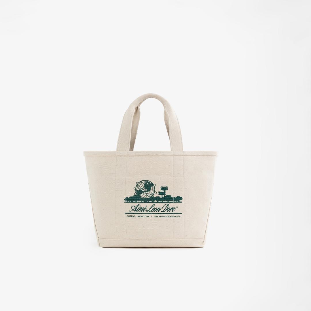 Small Unisphere Tote   Bag - NATURAL / BOTANICAL GREEN / One Size