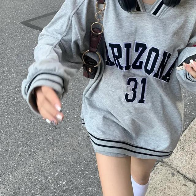 31 gray/black 박시핏 배색 맨투맨-t