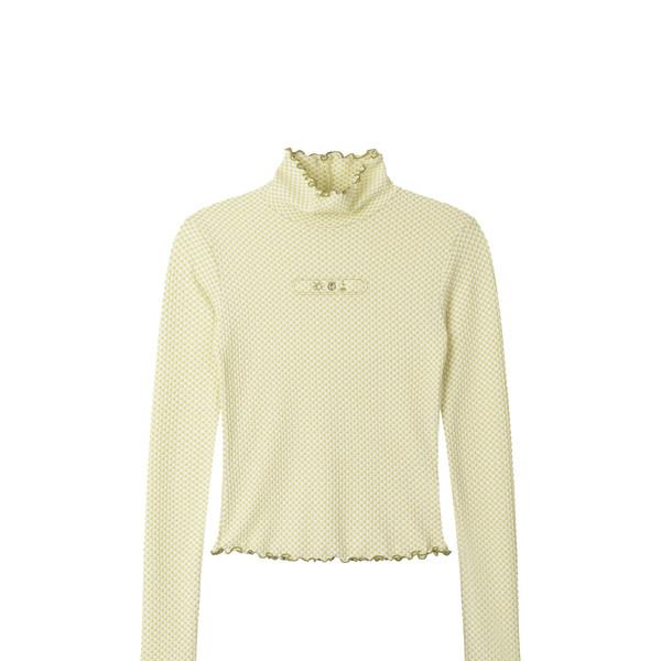 DOT TURTLENECK LONG SLEEVE (MUSTARD)