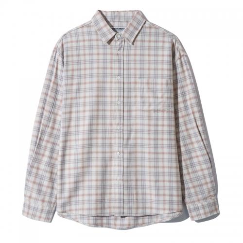 [10월7일 예약배송] Urban Flannel Check Shirt Dusty White