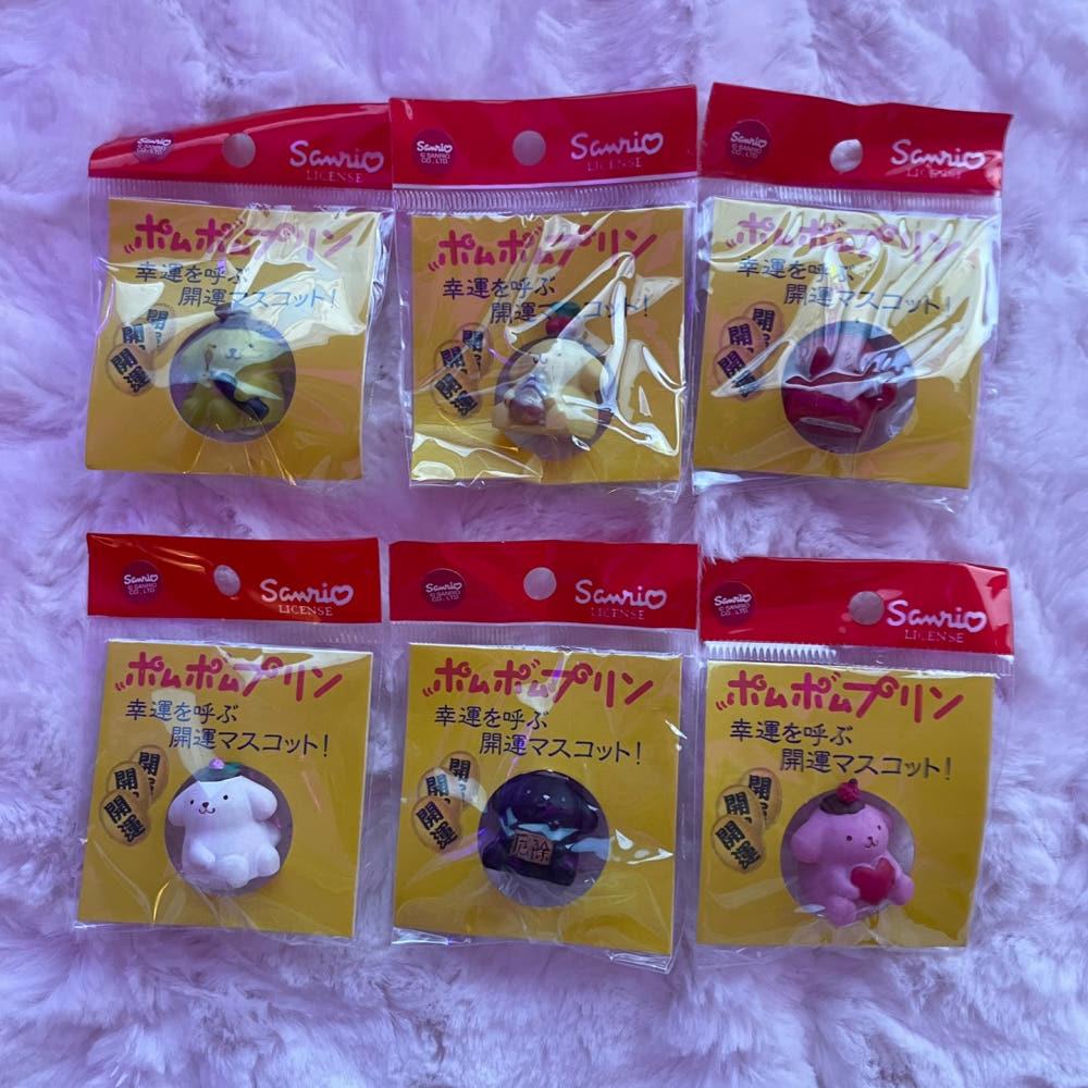 [고전문구] 폼폼푸린 행운 마스코트 피규어 6종 랜덤