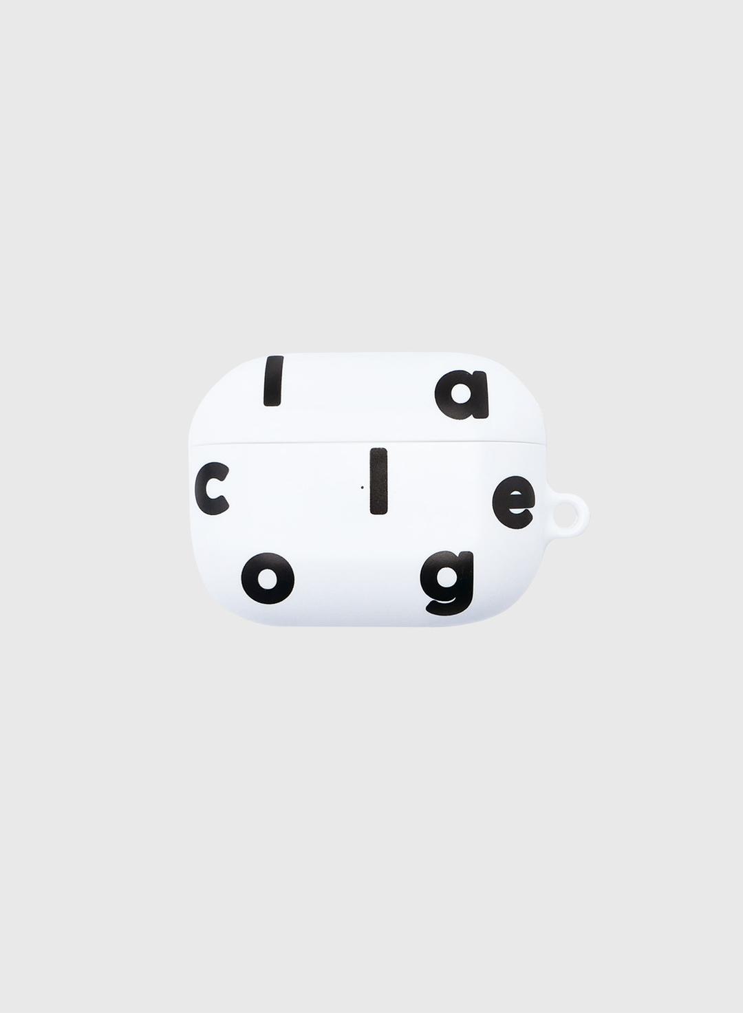 Logo Alphabet Airpods Case (White)