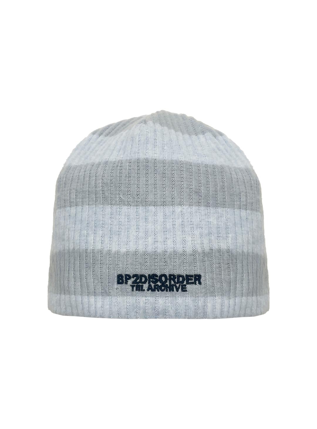 STRIPED BEANIE BLUE