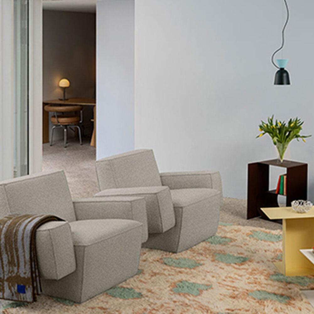 [HEM] Hunk Lounge Chair w. Armrests, Swan (30661)