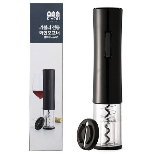 키볼리 전동 와인오프너, 반투명 매트블랙, 1개 - 와인오프너 | 쿠팡