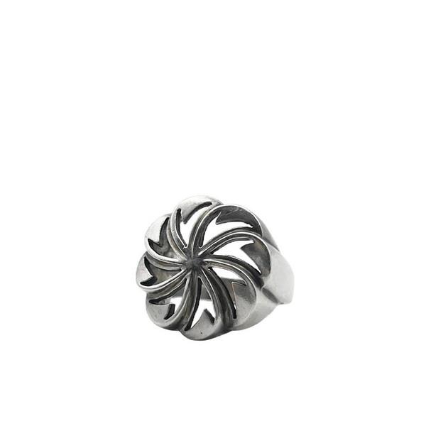 Vintage Puffy Flower 925silver Ring