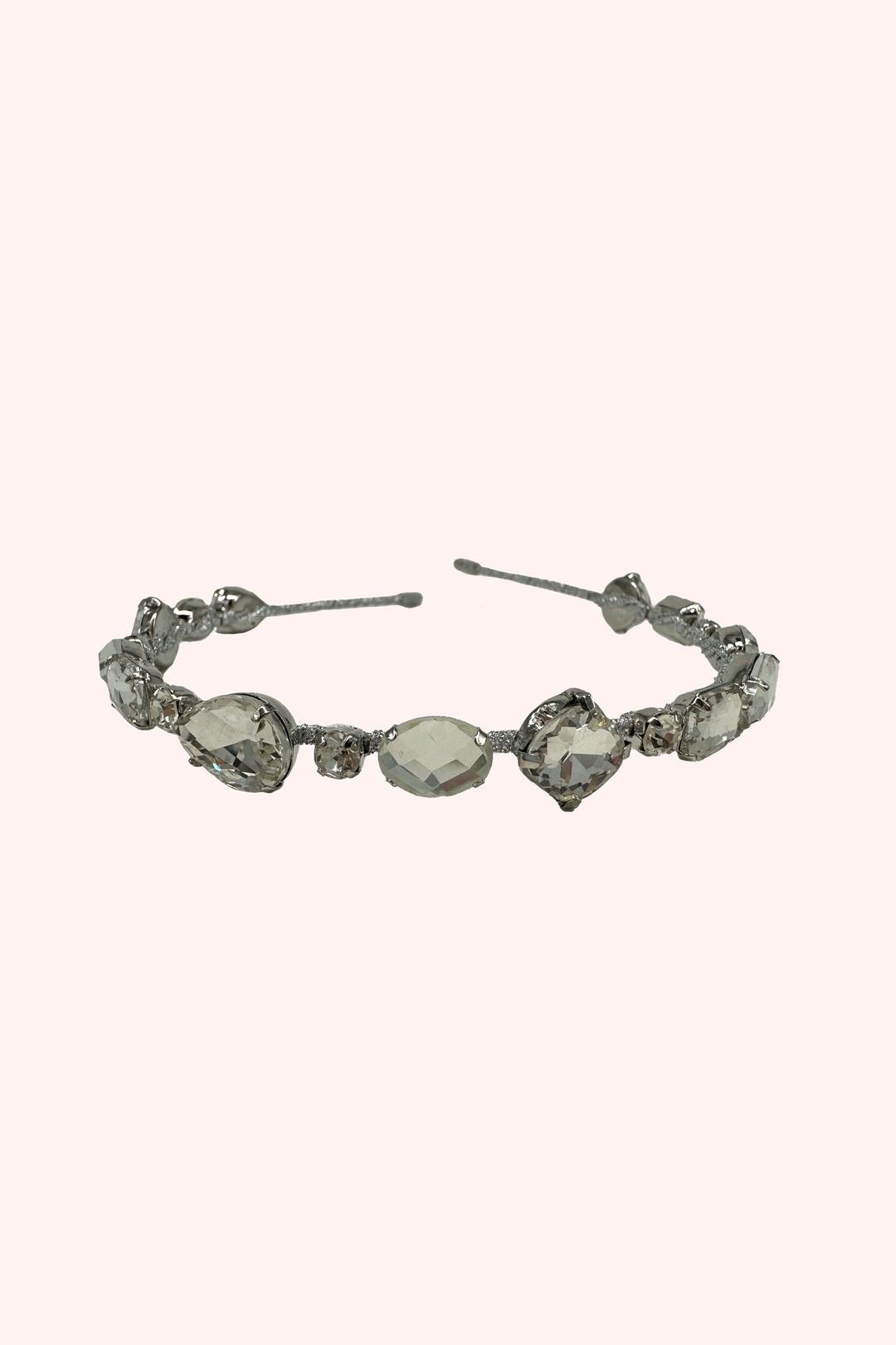 Enchanted Crystals Headband <br> Silver