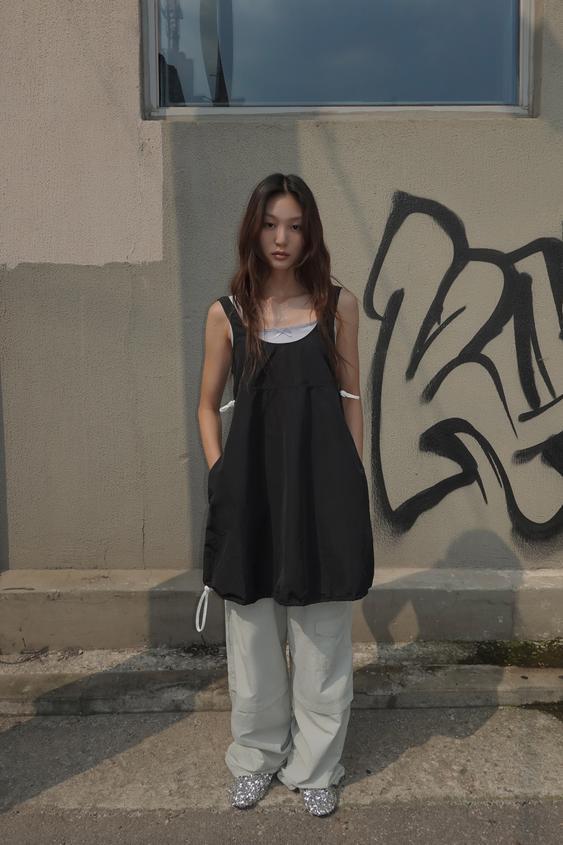 하트 스토퍼 나일론 원피스