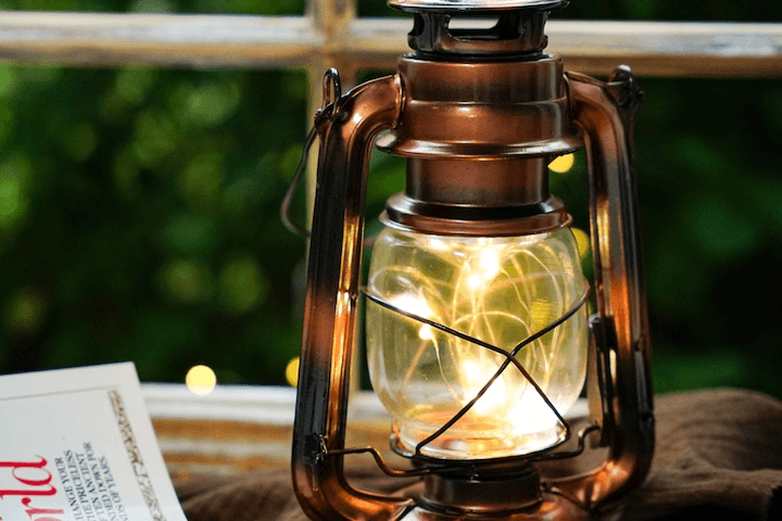 감성 캠핑 LED 랜턴 빈티지 와이어 호야등