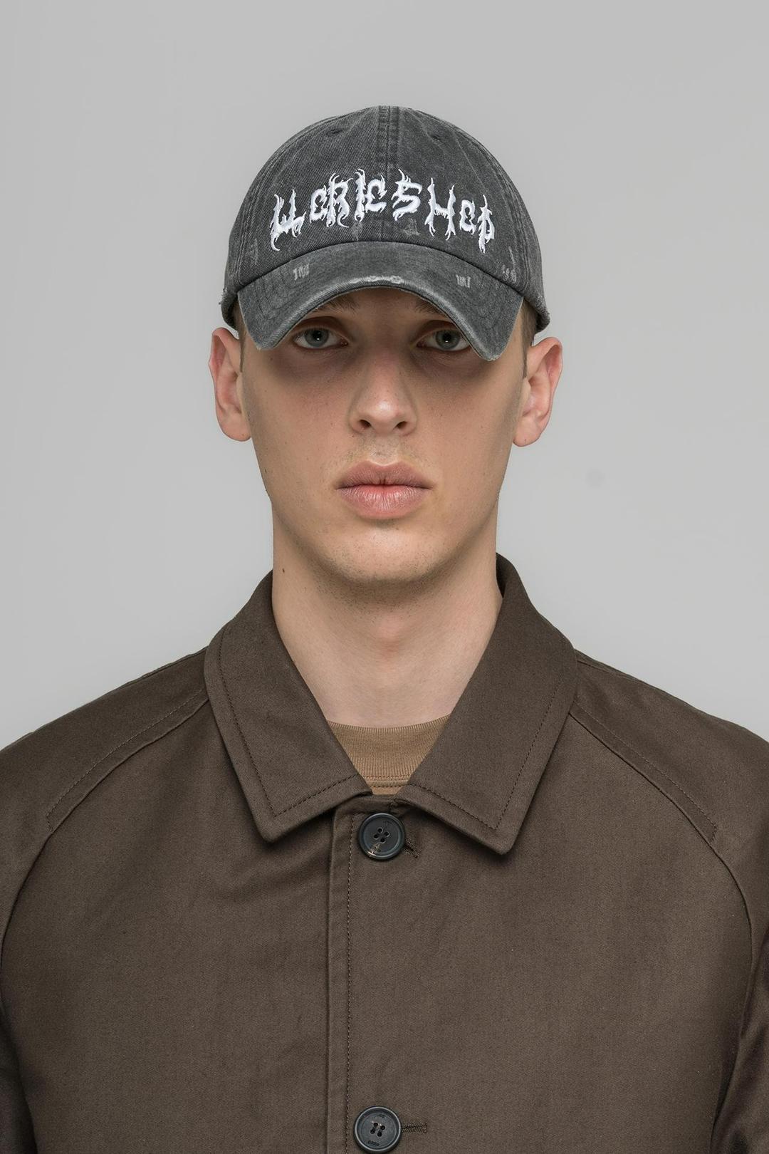 페이스리스 캡 WASHED BLACK