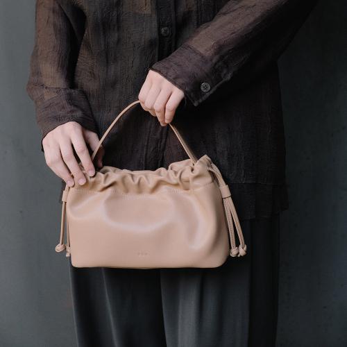 Mini Ripple tote bag Salmon caramel