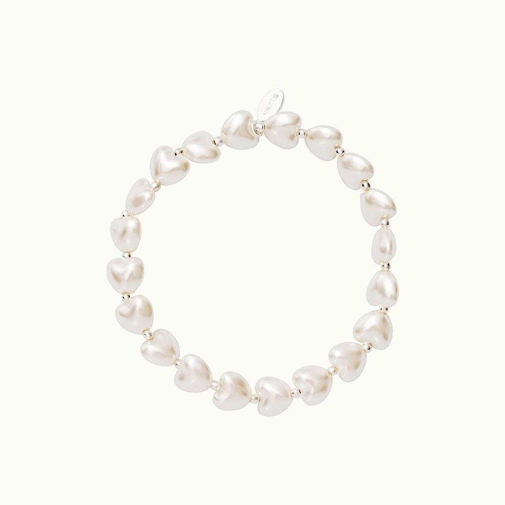 [17차 리오더][7/26 출고][베흐트] liber pearl bracelet / 925실버 하트 진주 팔찌