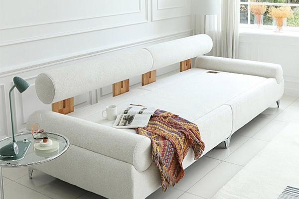 팡스 4인용 패브릭 인테리어 흙소파 온열 온돌 황토볼 소파베드 흙침대 CL465