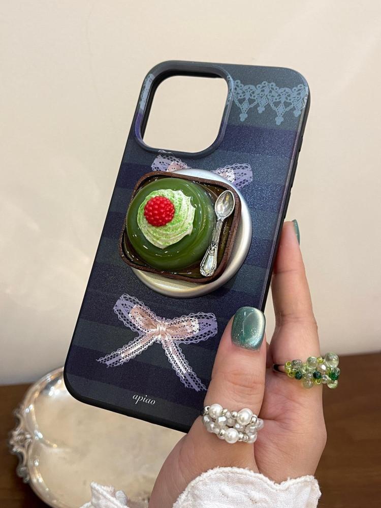 수심 Matcha Pudding Case 말차 푸딩 맥세이프 케이스 아이폰 스마트톡 케이스 일본