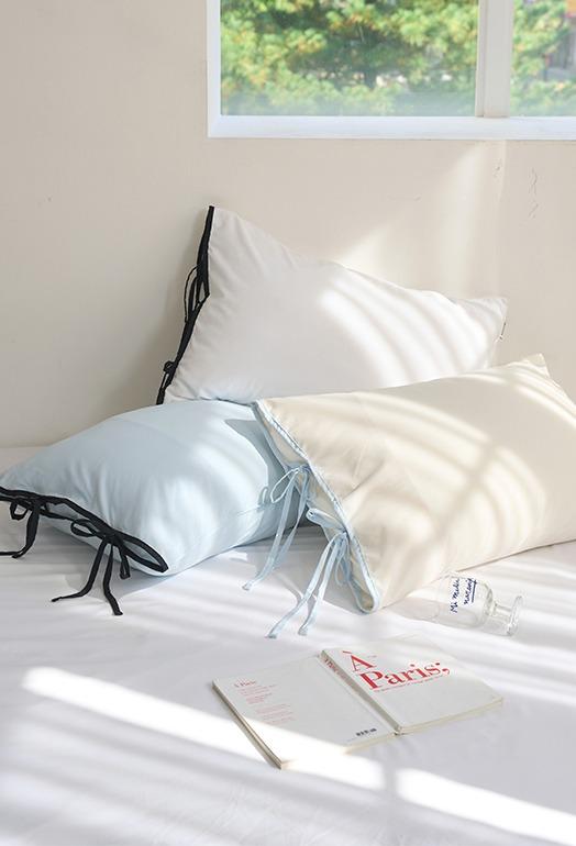 부드러운 메리 리본 베개커버