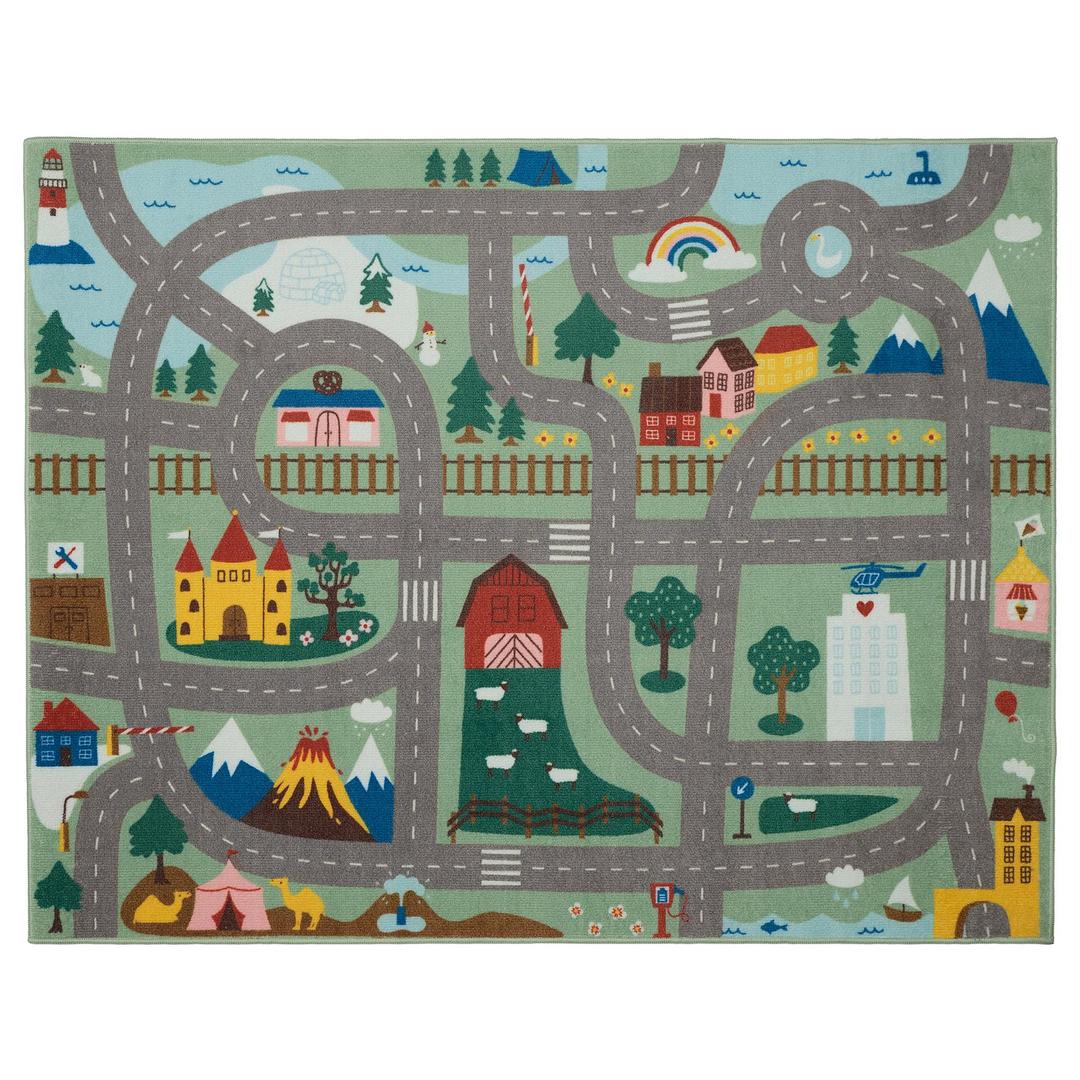 VALLABY 발라뷔 러그 - 그린 100x133 cm