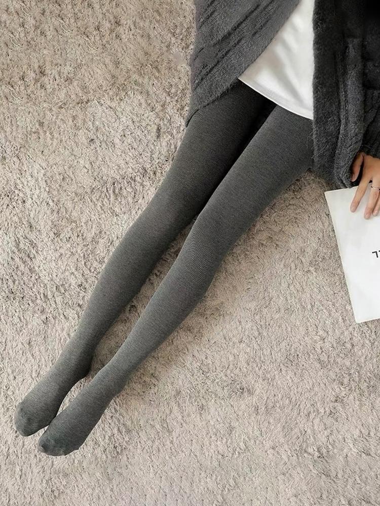 여성 골지 겨울 스타킹 타이즈 유발 하이웨스트