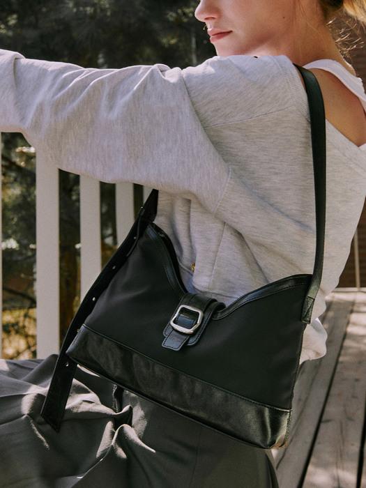 veil middle bag_nylon black