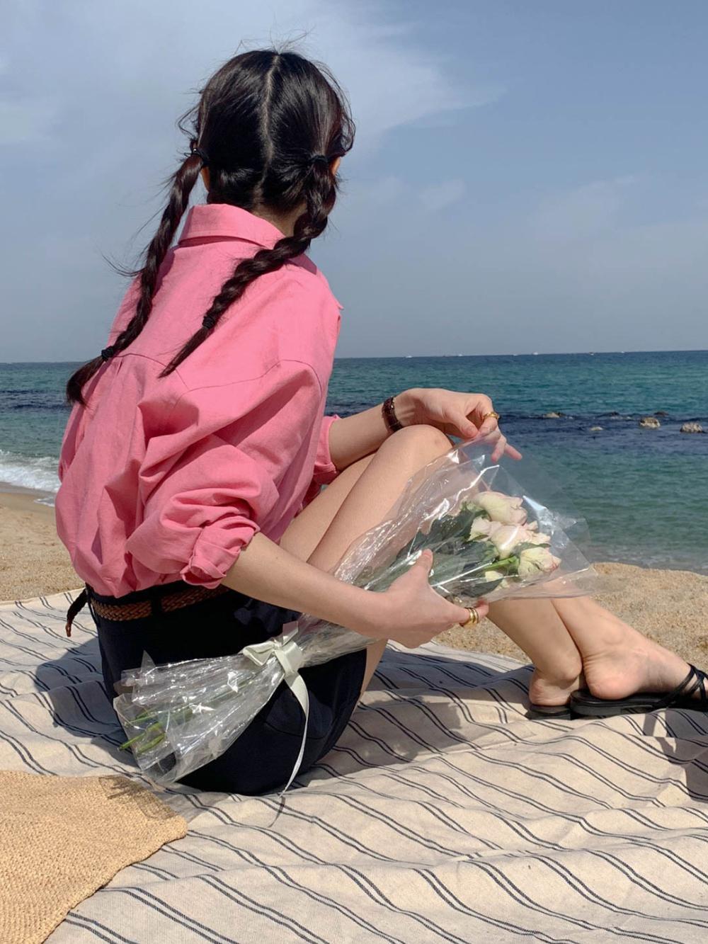 스윗아이 (당일) 아잉 노티드 린넨 셔츠 남방 6컬러 Areing