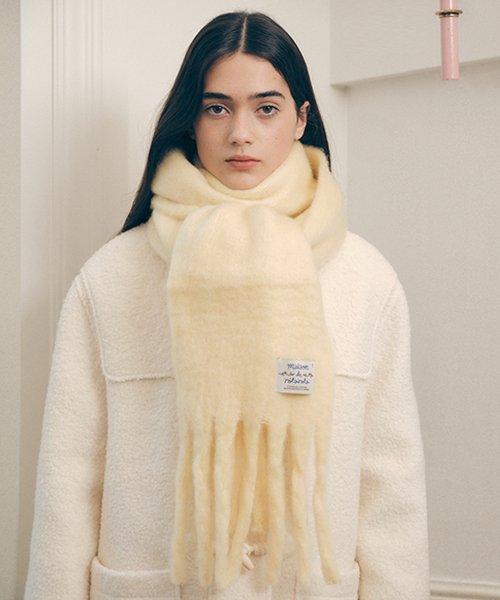 HAIRY MUFFLER LIGHT YELLOW
