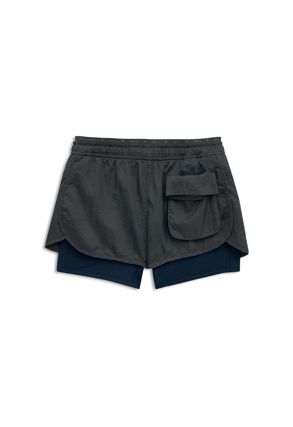 PUMA x OPEN YY RUNNING SHORTS, DARK OLIVE