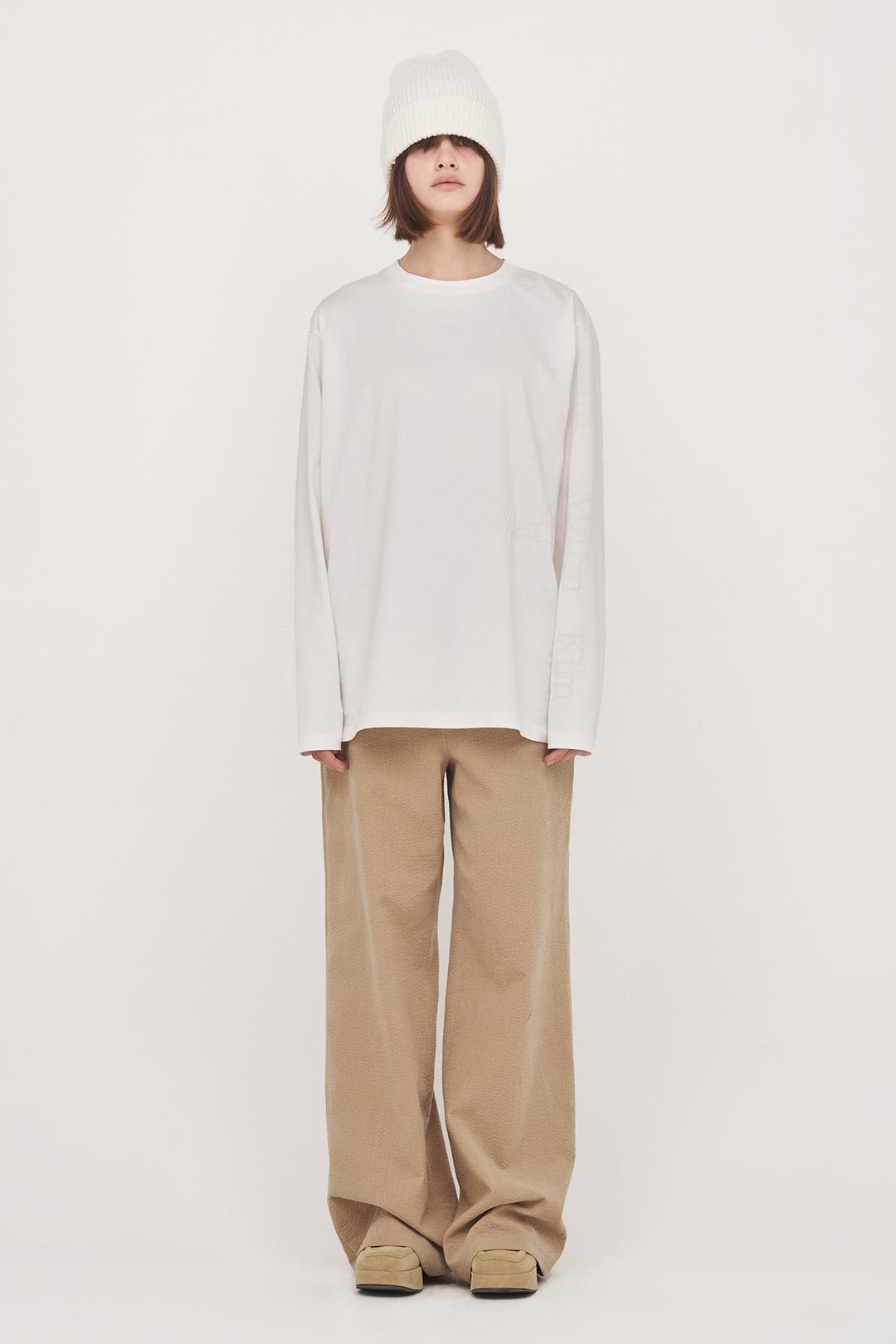 OVERFIT LONG SLEEVE TOP IN WHITE