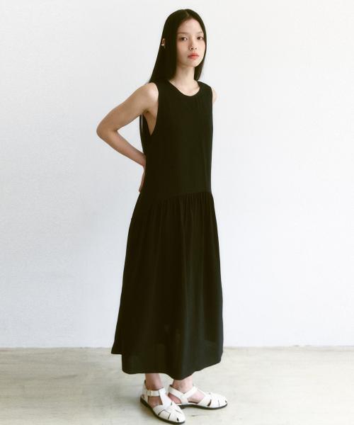 BACK POINT MAXI DRESS(BK)