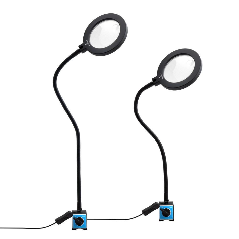 공작기계 작업조명 제도조명 LED 자바라식 마그네틱 스탠드 (국내산) 코지라이트 (확대경포함)