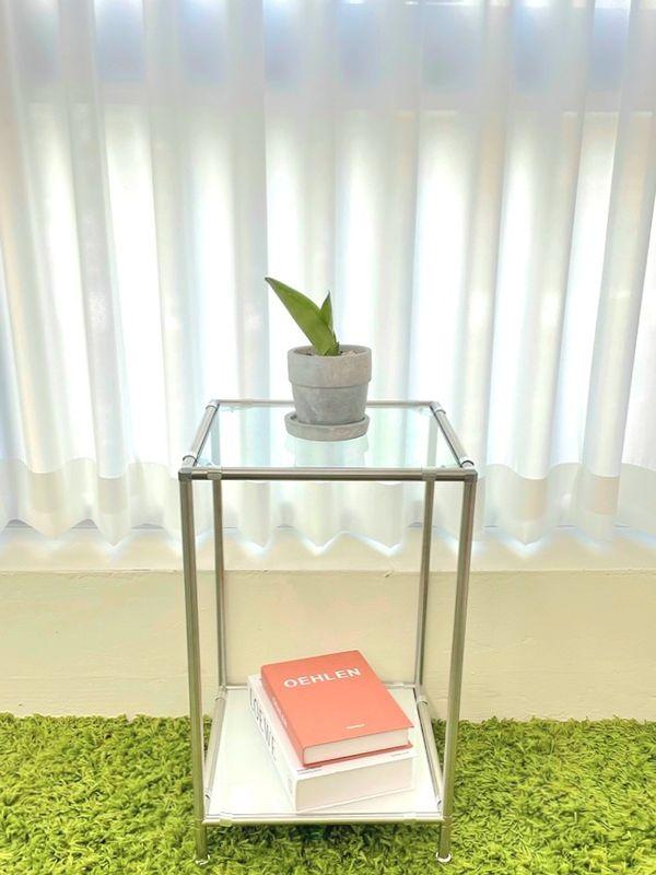 반조립 셀프제작 2단 미니 모듈 협탁 선반 사이드 테이블