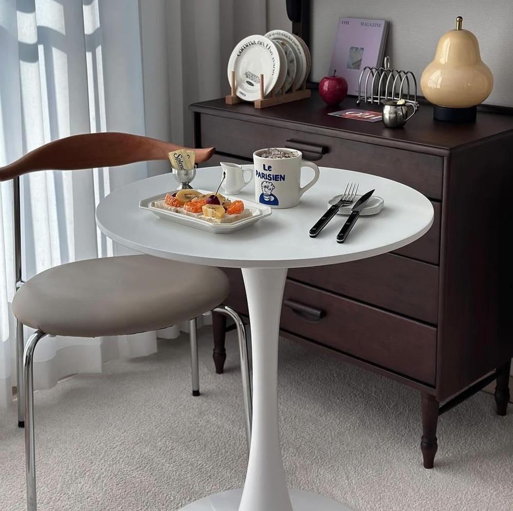 얼라이브즈 코지우드 원형 라운드 테이블 600