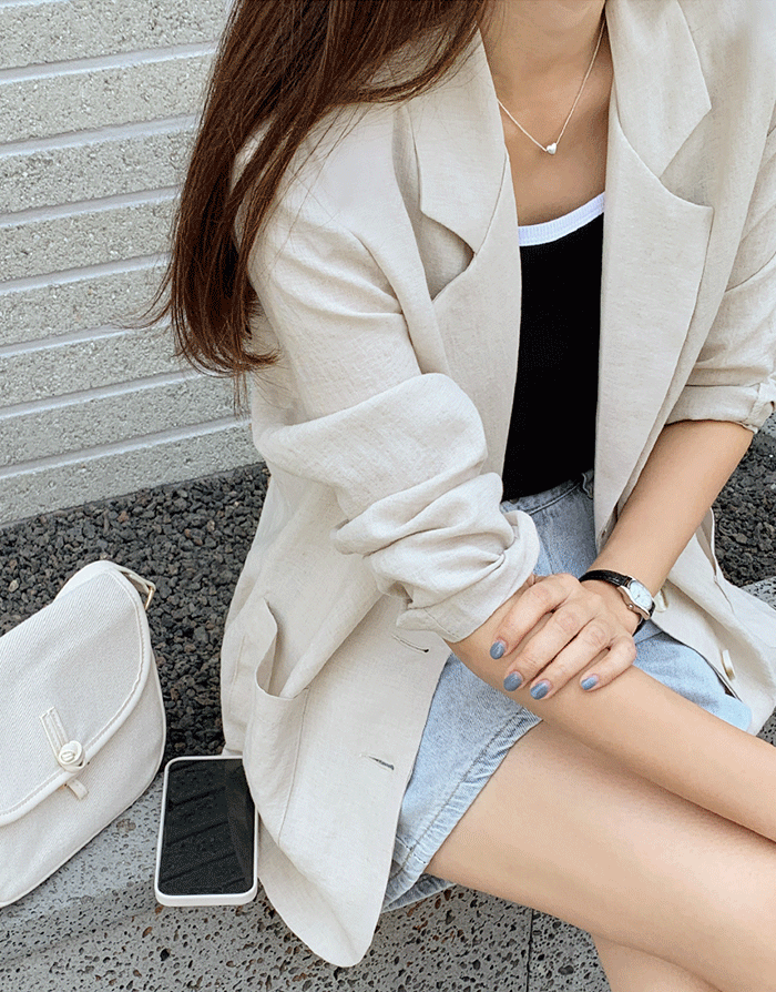 프루아썸머버튼자켓