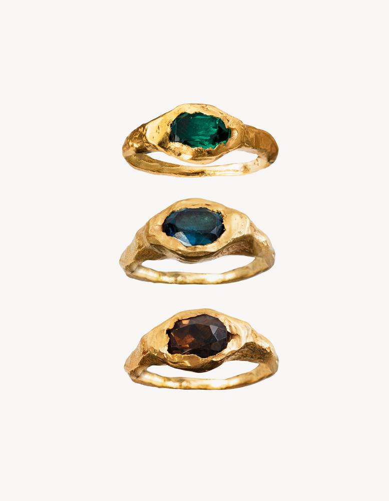 SIMUERO 시무에로 Faro 패션 반지 골드