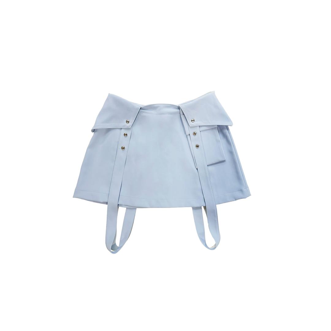 SS23 BRACES MINI SKIRT (ICE BLUE)