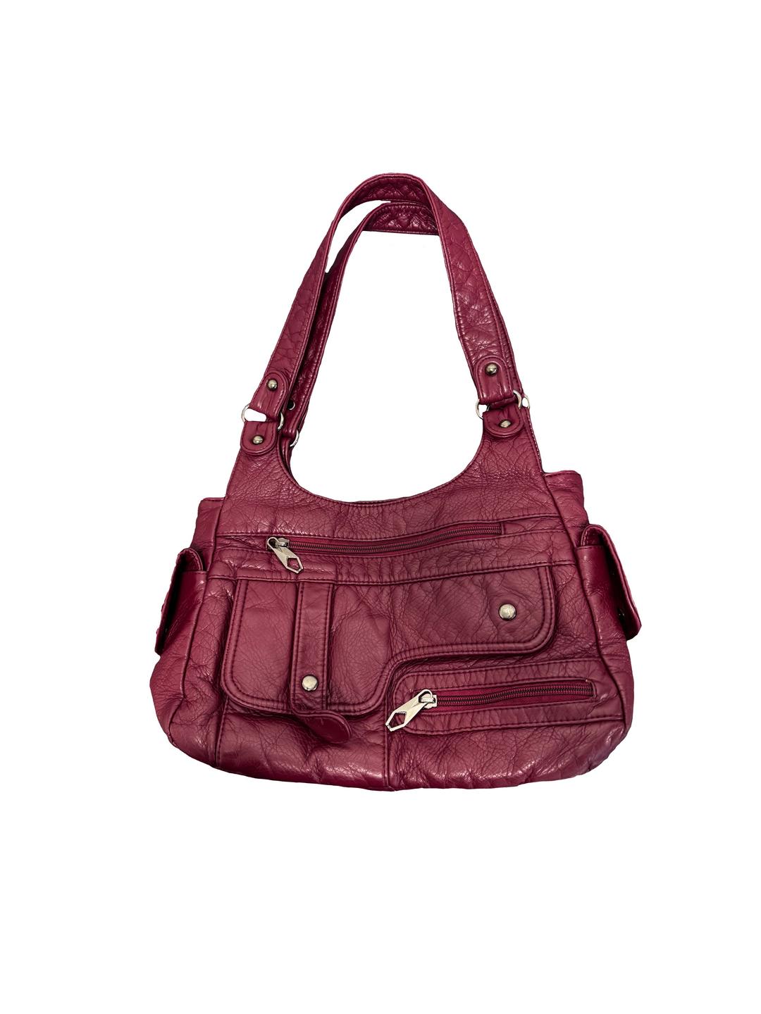 *select*Burgundy Y2K Shoulder Bag