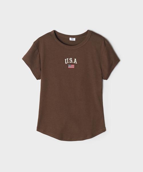 U.S.A 슬림핏 반팔티_SPRPG26G50